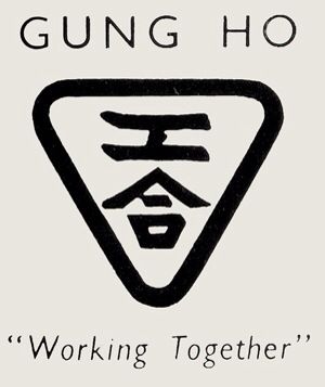 Gung Ho!  From the Chinese Gung Ho, Wise Words Quotes, Old Quotes, Quotes And Notes, Words Quotes, Wise Words, Peace Gesture, Book Worth Reading, Worth Reading