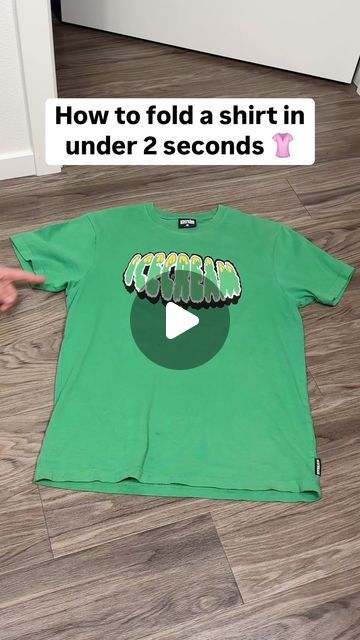 Amin Tips on Instagram: "Follow me @amintips for more tips! This life tip is how to fold a T-shirt in under 2 seconds 🤯 #lifetips #lifehacks #doityourself" How To Fold A Shirt, Folding Tips, Folding Techniques, Clothes Hacks, Packing Hacks Clothes, Shirt Hacks, How To Fold, Hacks Videos, Folding Clothes