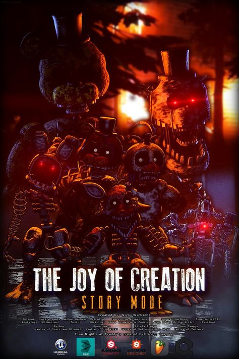 Ignited Animatronics, Fnaf Backgrounds, Fnaf 9, Indie Game Development, Desenhos Gravity Falls, Toy Bonnie, Scott Cawthon, Animatronic Fnaf, Creation Story