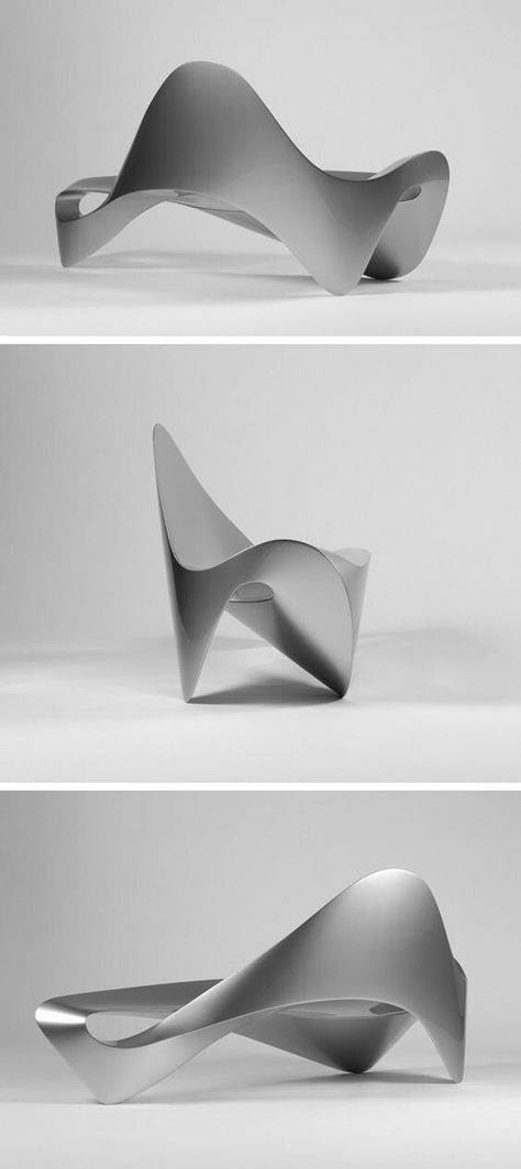 Zaha Hadid Furniture, Random Lines, Sculptural Furniture, Beton Design, Console Design, Futuristic Furniture, Parametric Design, Modern Chair, Chaise Design