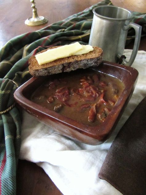 Outlander Recipes, Outlander Kitchen, Venison Stew, Medieval Recipes, Wild Onions, Savory Herb, Sweet Butter, Beef Stew Recipe, The Crossroads