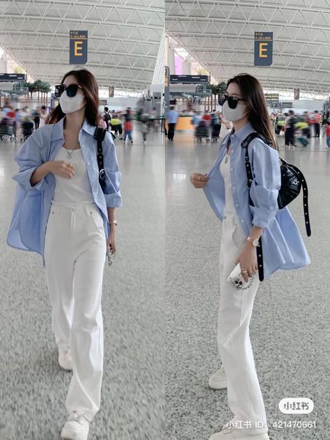 Airport Outfit Hijab, Outfit Celana Kulot, Outfit Outer, Airport Outfit Ideas, Comfy Airport Outfit, Soft Feminine Outfits, Korean Fits, Feminine Outfits, Muslim Outfits Casual