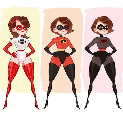 Malia on Instagram: “Absolutely in love with #incredibles2 and seeing it the second time around really made me want to draw all of Helen’s super suits!!! Which…” Arm Perspective, Steven Universe Fan Fusions, Disney Incredibles, Crazy Costumes, Super Suit, Want To Draw, Thundercats, Superhero Design, Girls Cartoon Art