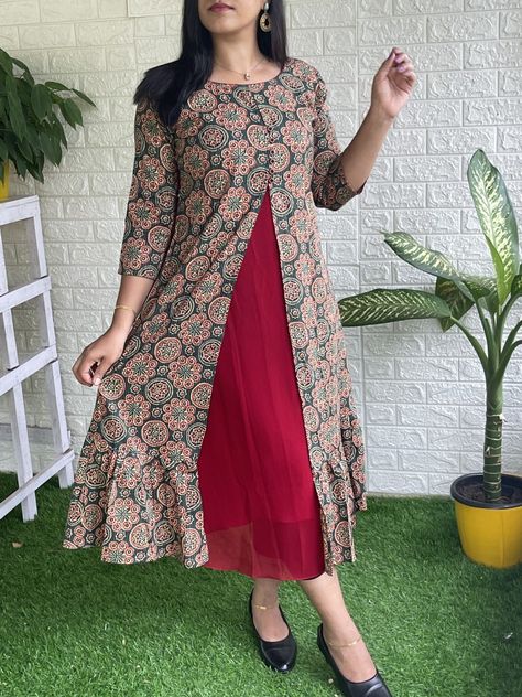 For booking WhatsApp 8078905887 Overcoat Churidar Model, Umbrella Frock, Feeding Kurti, Frock Models, Cotton Dress Pattern, Simple Frock Design, Frock Designs, Long Frock Designs, Simple Frocks