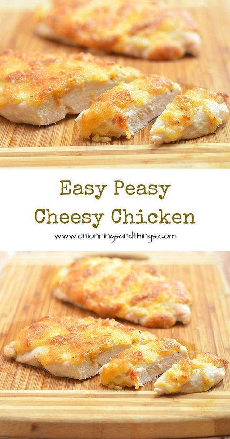 The simple trick to super moist baked chicken? Mayo! With melt-in-your-mouth tender chicken and a golden, creamy crust, this Easy Peasy Cheesy Chicken is sure to become a family favorite. Moist Baked Chicken, Chicken Mayo, Mayo Chicken, Chicken Tenderloin, Chicken Tenderloin Recipes, Thighs Chicken, Easy Cheesy, Tender Chicken, Thigh Recipes