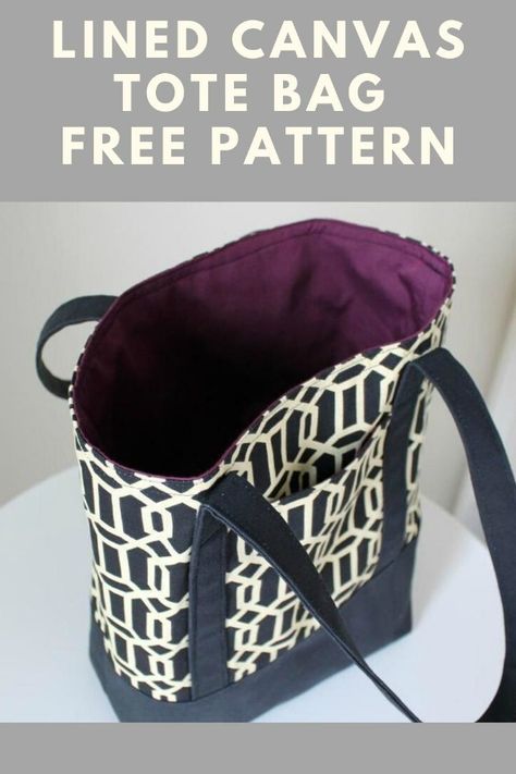 Lv Luggage, Purse Diy, Sacs Tote Bags, Diy Sy, Tote Bag Pattern Free, Bag Sewing Pattern, Sac Diy, Diy Tote, Tote Bag Tutorial