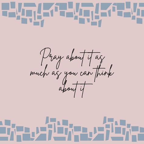 Pray About It, Think About It, Christian Quotes, Lettering Alphabet, Bible Verses, Alphabet, Jesus, Home Decor Decals, Canning