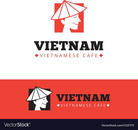 Food Restaurant Logo, Asian Fast Food, Vietnam Restaurant, Graphic Design Cv, Smile Logo, Thai Design, Logo Desing, Vietnam Food, Japan Logo