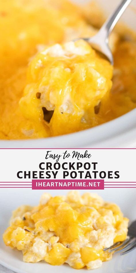 Crockpot Cheesy Potatoes Real Potatoes, Crockpot Cheesy Potatoes Hashbrowns Cream Cheeses, Frozen Diced Potatoes Recipes Crockpot, Crockpot Diced Potatoes, Croc Pot Cheesy Potatoes, Cheesy Potatoes With Hashbrowns Crockpot, Crockpot Cheesy Potatoes Hashbrowns, Crockpot Cheese Potatoes, Cheesy Potatoes In Crockpot