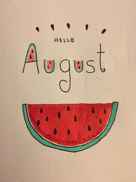 August Design, August Whiteboard Ideas, August White Board Ideas, August Journal, August Doodles, August Journal Ideas, Journal Month Page August, Bullet Journal Ideas August Cover, August Bullet Journal