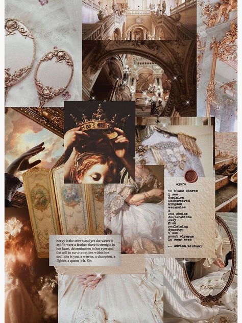 Royalty Mood Board" Art Board Print for Sale by Justinne K | Redbubble Reigncore Aesthetic, Kings And Queens Art, Royal Moodboard, Bestie Blanket, Mood Board Art, Royalty Core, Art Alevel, Royal Ball, Queen Aesthetic