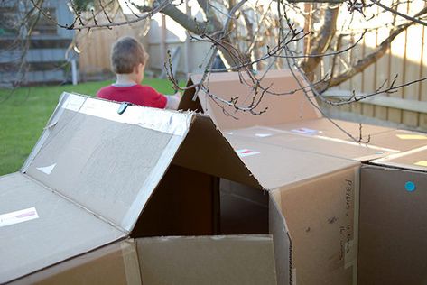 Make a Box Maze Cardboard Box Maze Diy, Toddler Screaming, Big Cardboard Boxes, Large Cardboard Boxes, Maze Design, Light Well, Winter Is Here, Packing Tape, Spin Cycle