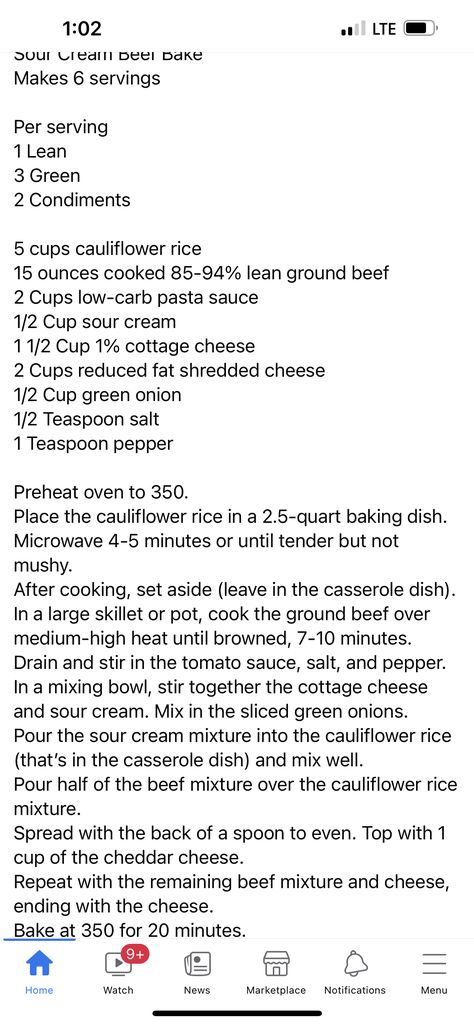 Low Carb Pasta Sauce, Optavia Recipes, Low Carb Pasta, Cauliflower Rice, Pasta Sauce, Cottage Cheese, Shredded Cheese, Green Onions, Casserole Dishes