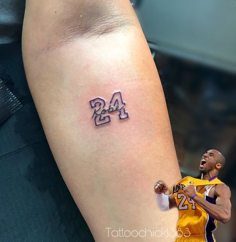 Mamba Mentality Tattoo, Kobe Tattoos Ideas, Kobe Bryant Tattoo Ideas, Nba Tattoo, Kobe Bryant Tattoo, Kobe Tattoo, Basketball Tattoos, Arm Tattoos For Guys Forearm, Embroidery Tattoo