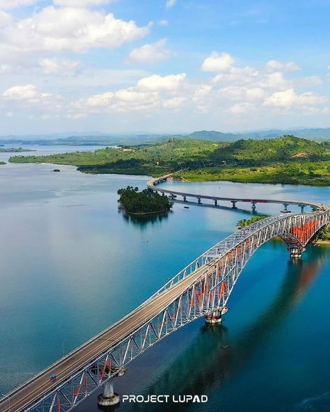 Photo Credit to Project Lupad #nature #bridge San Juanico Bridge Philippines, San Juanico Bridge, Philippines Landscape, Nature Bridge, Philippines Cities, Beautiful Art Pictures, The Philippines, Art Pictures, Photo Credit