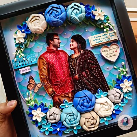 Quilling Photo Frames, Pista Shell Crafts, Frames Diy Crafts, Quilling Flower Designs, Frames Diy, Frame Work, Paper Quilling Cards, Desain Quilling, Latest Bridal Mehndi Designs