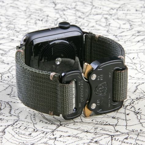 "➖ MADE IN USA ➖ Pre-Formed band Comfort Technology  ➖ Handcraft  - 100% Nylon Webbing Military Grade ➖ Designed for Apple Watch 49/45/44/42mm - Series 8/7/6/5/4/3/2/1/SE and Ultra ➖ Elite-Quality Buckle: Stainless Steel and Aluminum (No PEE) ➖ Quick and Easy Clip/Release ➖ Breathable and Waterproof Our band is made from premium quality Nylon Webbing and are designed to replace a stock Apple Watch band. This is a unisex watch accessory . Our designs are meant to be stylish and practical. Simple Apple Watch Ultra Bands, Watch Accessory, Drukarka 3d, Bracelet Apple Watch, Apple Watches, Sport Armband, Apple Watch Models, Unisex Watches, Military Grade