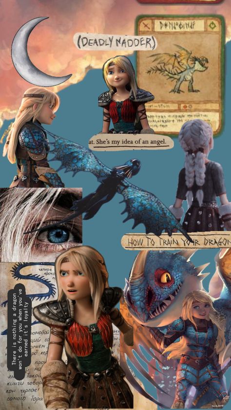 #astrid #howtotrainyourdragon #wallpapercollage Astrid And Stormfly Wallpaper, How To Train Your Dragon Nails, Astrid Hofferson Aesthetic, Astrid Aesthetic, Astrid Wallpaper, Httyd Concept Art, Toothless Wallpaper, Astrid Hofferson, Dragon Icon