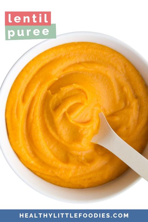 Lentil Recipes Baby, Protein Baby Food Puree, Iron Rich Puree For Baby, Chickpea Baby Food Recipes, Baby Lentil Recipe, Lentils For Babies, Sweet Potato Recipes Baby, Lentil Puree, Grace Food