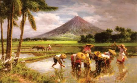 philippines art | admin in mayon philippines saturday volcano art volcano art volcano ... Fernando Amorsolo, Volcano Art, Countryside Paintings, Filipino Art, Philippine Art, Philippines Culture, Filipino Culture, Exotic Beaches, History Painting