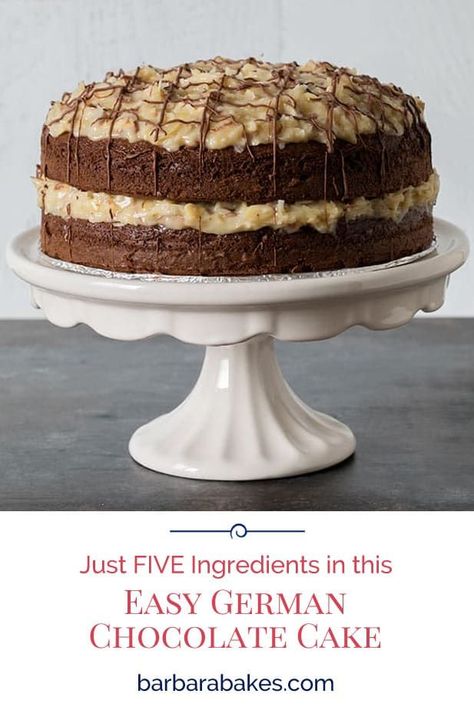 Easy German Chocolate Cake, Chocolate Box Cake, Chocolate Cake Mix Recipes, German Chocolate Cake Recipe, German Chocolate Cake Mix, Coconut Baking, Sticky Toffee Pudding, German Chocolate Cake, German Chocolate