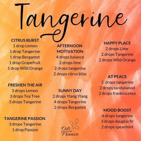 Tangerine Diffuser Blends, Essential Oils Diffuser Blends, Doterra Diffuser, Eo Blends, Doterra Diffuser Blends, Essential Oil Combinations, Aromatherapy Recipes, Essential Oils Blends, Doterra Essential Oils Recipes