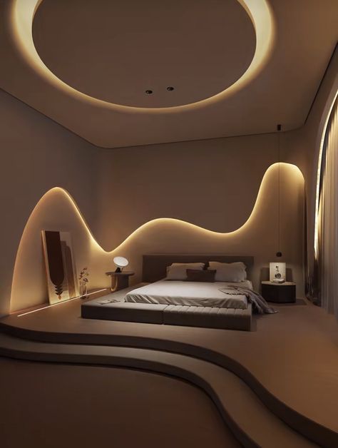 Luxury Classy Bedroom, Luxury Ceiling Design Bedroom 2024, Bedroom Inspirations Modern, Futuristic Bedroom, Bedroom Concept, Bedroom Design Modern, Classy Rooms, Bedroom Interior Design Luxury, Modern Bedroom Interior