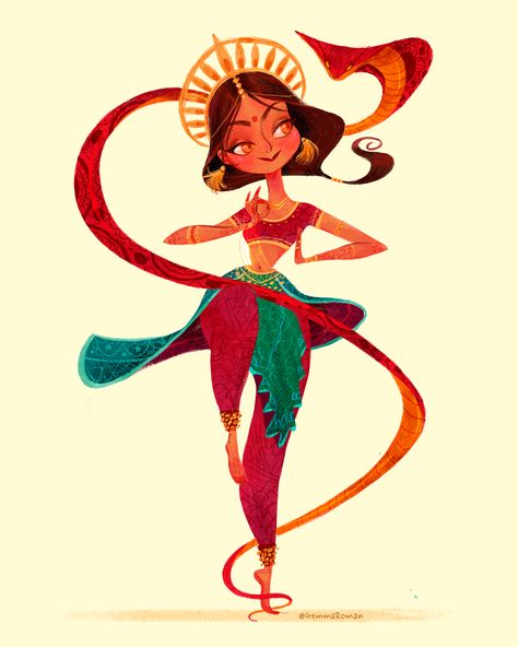 Indian Illustrations, Dancing Poses, Flyer Inspiration, Character Design Cartoon, Character Design Challenge, Indian Illustration, Portfolio Ideas, Character Design Sketches, Indian Dance