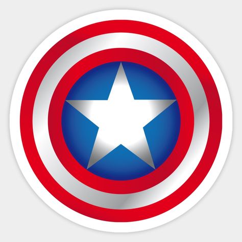 Captain America shield -- Choose from our vast selection of stickers to match with your favorite design to make the perfect customized sticker/decal. Perfect to put on water bottles, laptops, hard hats, and car windows. Everything from favorite TV show stickers to funny stickers. For men, women, boys, and girls. Logo Capitan America, Captain America Symbol, Marvel Items, Vintage Racing Jacket, Bike Tank, Captain America Shield, Racing Jacket, Frame Gallery, Photo Frame Gallery