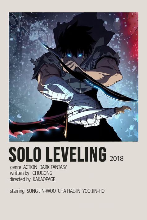 Minimalist Anime Poster, Anime Polaroid, Minimalist Anime, Polaroid Posters, Polaroid Poster, Anime Poster, Action Movie, Solo Leveling, Body Fitness