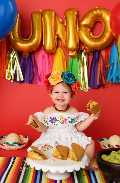 Natalie-Roberson-cakesmash-photography-7 Taco Smash First Birthday, Cinco De Mayo First Birthday Girl, Mexican 1st Birthday Party Girl, Coco Birthday Party Ideas Girl, First Fiesta Birthday Girl, Taco First Birthday, Taco Twosday Birthday Girl, Taco Twosday, Mexican Birthday Parties