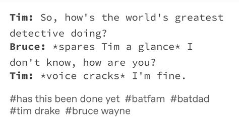 Tim Drake Red Robin, Batfamily Funny, Drake Quotes, Wayne Family, Superhero Memes, Batman Funny, Dc Comics Superheroes, Dc Comics Artwork, Batman Universe