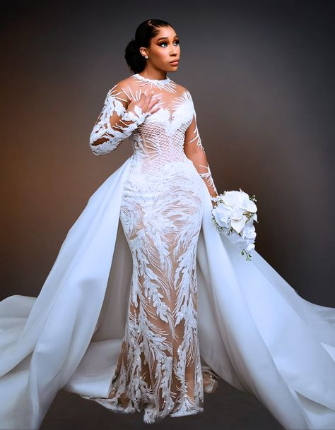 White Wedding Gowns – Page 2 – OTUNBA Mermaid Wedding Dresses With Train, Plus Size Wedding Dress With Detachable Skirt, Brown Lace Wedding Dress, Wedding Dress With Suit Jacket, Jack And Sally Wedding Dress, Wedding Dress Big Arms, Black And Ivory Wedding Dress, Lace Gown Styles For Bride, Bodycon Wedding Dresses