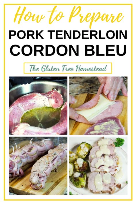 Low Carb Pork Tenderloin, Cordon Bleu Sauce, Cordon Bleu Recipe, French Delicacies, Low Carb Pork, Delicious Paleo Recipes, Delicious Gluten Free Recipes, Best Gluten Free Recipes, French Dishes