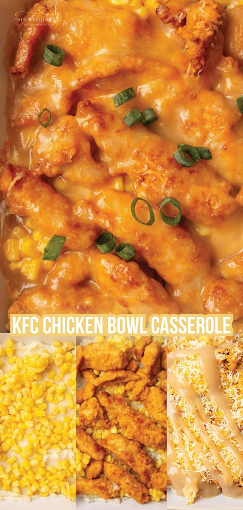 Chicken Bowl Casserole, Copycat Kfc Chicken, Famous Bowl, Broccoli Cheese Casserole Recipe, Recipe Casserole, Copycat Kfc, Crunchwrap Supreme, Popular On Pinterest, Kfc Chicken