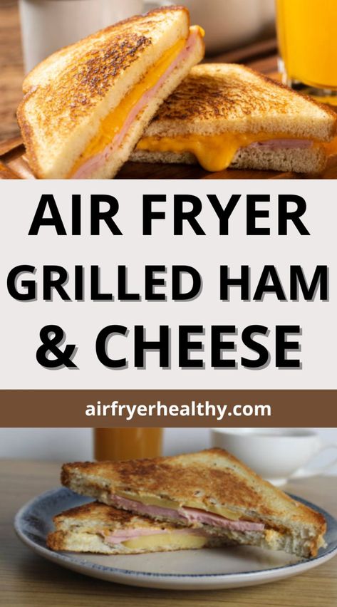 This quick and easy recipe delivers perfectly toasted bread, melty cheese, and savory ham, all with the added benefit of using less oil than traditional methods.

Get ready for a crispy on the outside, gooey on the inside experience that’s sure to satisfy. Plus, the air fryer makes cleanup a breeze, leaving you more time to savor this delicious and convenient take on a beloved sandwich. Ham And Cheese Sandwich In Air Fryer, Air Fryer Cheese Toast, Fried Toast, Parsnip Fries, Grilled Ham And Cheese, Savory Ham, Sourdough Sandwich, Grilled Ham, Ham Steaks