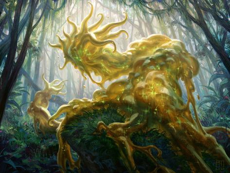 Aeve, Progenitor Ooze - Modern Horizons 2 MtG Art Magic The Gathering Art, Lovecraftian Horror, Mtg Art, Creature Artwork, Cool Monsters, Dnd Monsters, Forest Creatures, Monster Concept Art, Creature Drawings