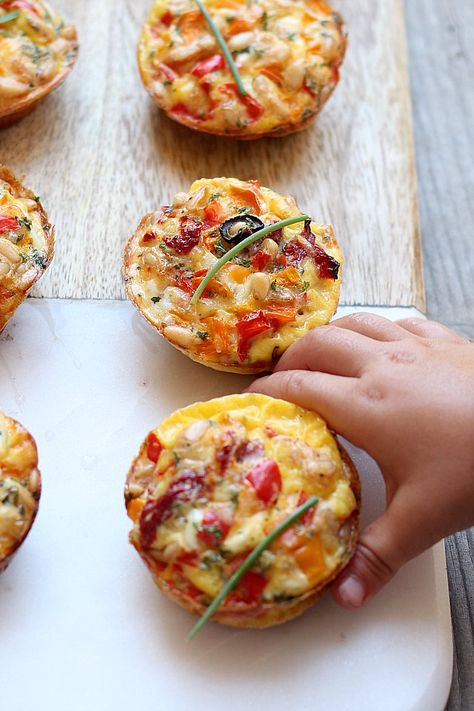 Frittata Muffins Recipe Muffin Tin Meatloaf Recipes, Egg Frittata Muffins, Pepper Frittata, Italian Peppers, Muffin Pan Recipes, Frittata Muffins, Egg Frittata, Silicone Muffin Pan, Muffin Tin Recipes