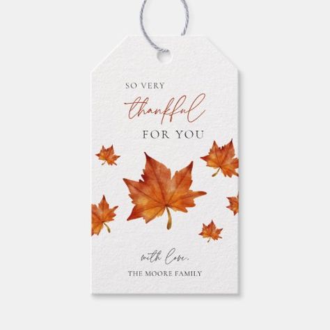 $10.90 | Fall Thanksgiving Maple Leaf So Thankful Gift Tags | Thanksgiving Tags | thankful, gift, tag, hostess, tags, fall, modern, thanksgiving, friendsgiving, maple Dark Typography, Thanksgiving Gifts Diy, Thanksgiving Host, Thanksgiving Tags, Thanksgiving Napkin Rings, Thanksgiving Gift Tags, Thanksgiving Friendsgiving, Hosting Thanksgiving, Diy Thanksgiving