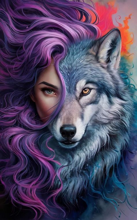 Intense Stare, Werewolf Girl, Female Werewolves, American Wallpaper, Colored Pencil Art Projects, Custom Motorcycle Paint Jobs, Fiery Red Hair, Wolf Tattoo Sleeve, Wolf Eyes