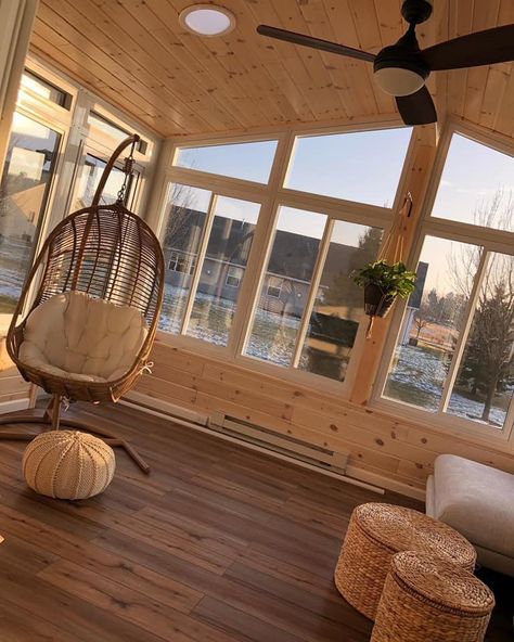 One of our newer 4 season room projects 
#suncomfortwi #suncomfortinc #sunspacesunrooms #4seasonrooms Patio Goals, Sunroom Makeover, Mid Century Modern Exterior, 4 Season Room, Four Seasons Room, 3 Season Room, Let's Stay Home, Three Season Room, Sunroom Designs