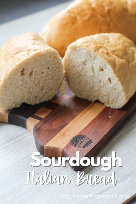 Sour Dough Bread Recipe Italian, Sourdough Italian Bread Recipes, Sourdough Italian Loaf, Sourdough Sandwich Bread No Sugar, Sourdough Discard Italian Bread, Italian Sourdough Starter, Sourdough Italian Bread, Italian Sourdough Bread Recipe, Mediterranean Bread