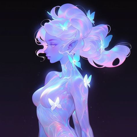 Ethereal Character Design, Purple Tiefling Female, Anime Girlboss Art, By Any Means Necessary, Wow Art, Digital Art Anime, Dreamy Art, 영감을 주는 캐릭터, Fantasy Character Design