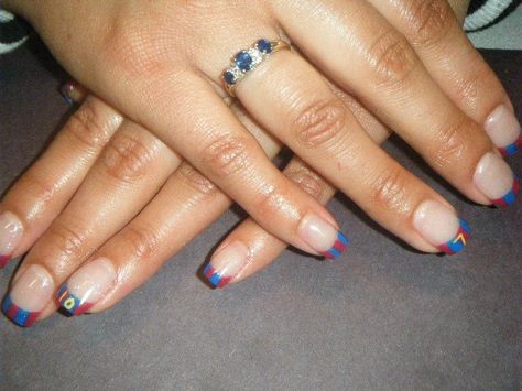 Barcelona Soccer Team Barca Nails, Barcelona Nails, Soccer Nails, Barcelona Soccer, Barcelona Fc, Nails Inspo, Soccer Team, Fc Barcelona, Number 1