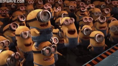 Minions Despicable Me GIF - Minions Despicable Me Yay - Discover Despicable Me Gif, Balrog Street Fighter, Congrats Quotes, Shake Hand, Christian Funny, Illumination Entertainment, Minion Gif, Minion Movie, Cute Minions