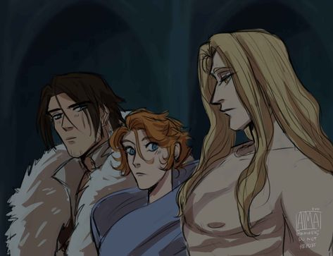 Castlevania Fanart Trevor, Alucard And Trevor Fanart, Trephacard Fanart, Trevor X Sypha X Alucard, Trevor X Alucard X Sypha, Castlevania Alucard X Trevor X Sypha, Hector Castlevania Fanart, Trevor Belmont X Alucard, Castlevania Alucard X Trevor