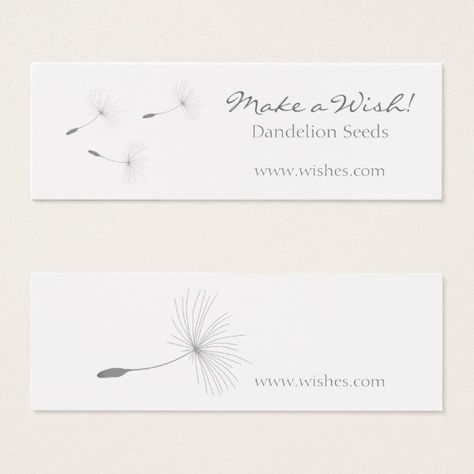 Ysigns Make A wipe!  Mini  Dandelion Mini Business Card Custom office supplies #business #logo #branding Dandelion Logo, Card Flowers, Mini Business Card, Mini Business, 3 Logo, Dandelion Seed, Logo Gifts, Flower Gifts, Personal Business Cards