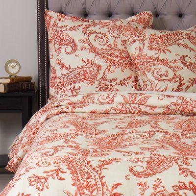 Paisley Duvet, Orange Duvet Covers, White Duvet Cover, Red Duvet Cover, Amity Home, Affordable Bedding, Linen Duvet Cover, Perfect Bedding, Luxury Bedding Collections