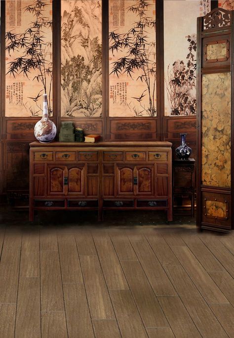 Chinese interior design Chinese Interior Design Traditional, Chinese Dynasty Aesthetic, Traditional Chinese Interior, Photo Studio Decor, Traditional Chinese House, Studio Background Ideas, Fond Studio Photo, Photo Studio Design, Chinese Style Interior