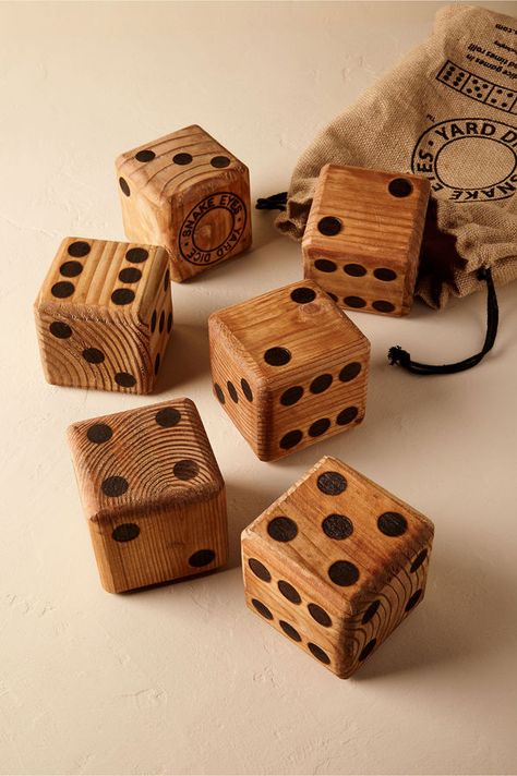 Wooden Dice Game Diy Dice, Wooden Toys Design, Wood Dice, Wooden Board Games, Wooden Dice, Wood Craft Projects, Wood Games, Bridesmaid Dresses Formal, Anthropologie Wedding